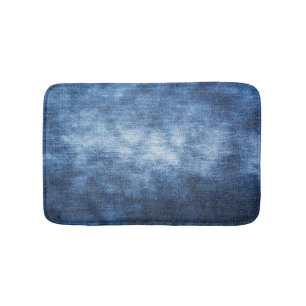 Tapis De Bain Tissu en denim usé, arrière - plan texturé.