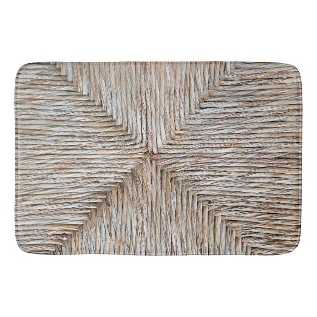 Tapis De Bain Tissu en fibre de bambou naturel symétrique (Devant)