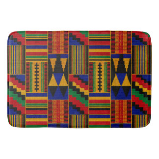 Tapis De Bain Tissu Kente de style africain