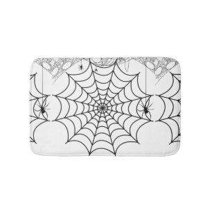Tapis De Bain Toile d'araignée effrayante Halloween