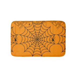 Tapis De Bain Toile d'araignée effrayante Halloween
