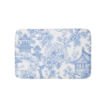 Toile de chinoiserie bleue Dragon Fleur de cerisie
