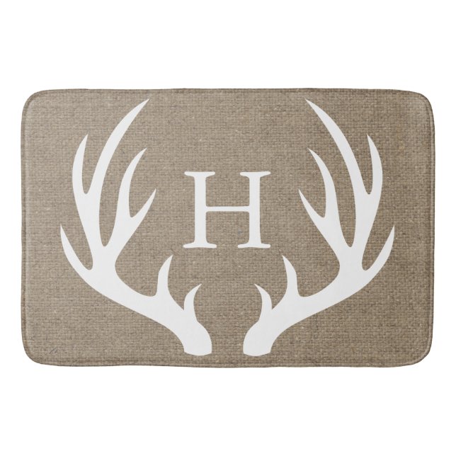 Tapis De Bain Toile de jute de Faux d'andouillers de cerfs (Devant)