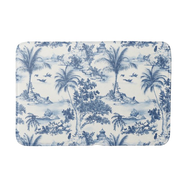 Tapis De Bain Toile Tropicale De Jouy (Devant)