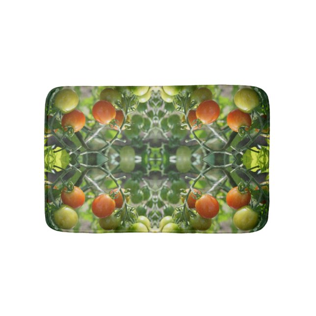 Tapis De Bain Tomates cerises de jardin Nature Abstraite (Devant)