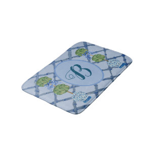 Tapis De Bain Topiaire peint Chinoiserie Ginger Jars Jar