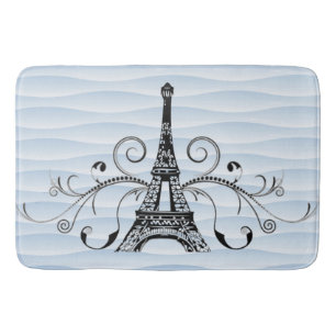 Tapis De Bain Torchon bleu Eiffel Parfum de bain
