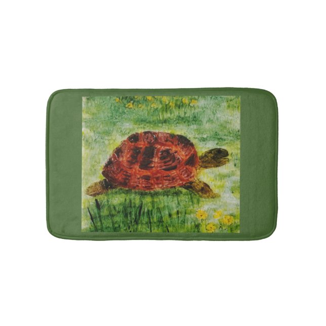 Tapis De Bain Tortue d'art animal reptile (Devant)