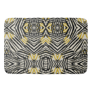 Tapis De Bain Touches de couleur et lignes dynamiques