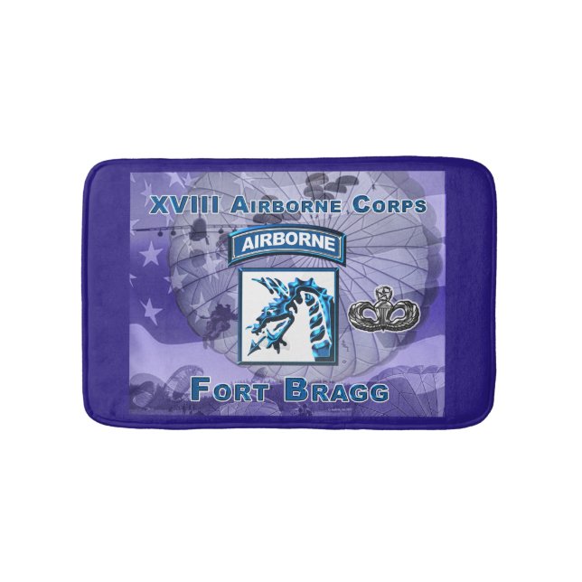 Tapis De Bain Toucheuse cadeau de l'Unique Conçu XVIII Airborne  (Devant)