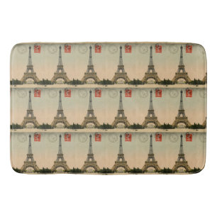 Tapis De Bain Tour Eiffel Paris Vintage chic