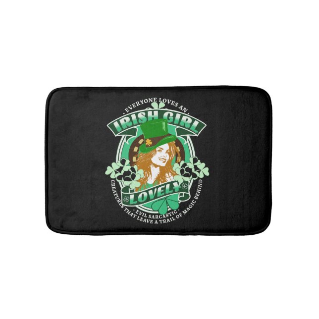 Tapis De Bain Tout le monde aime une fille irlandaise St Patrick (Devant)