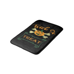 Tapis De Bain Tracer ou traiter les os croisés citrouille Hallow