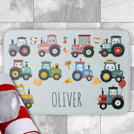 Tapis De Bain Tracteurs pour bébés mignons dans une ferme