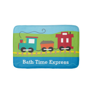 Tapis De Bain Train Cute Choo Choo personnalisé