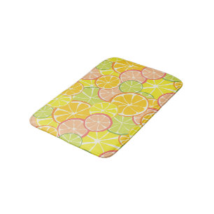 Tapis De Bain Tranche de Citron d'Été