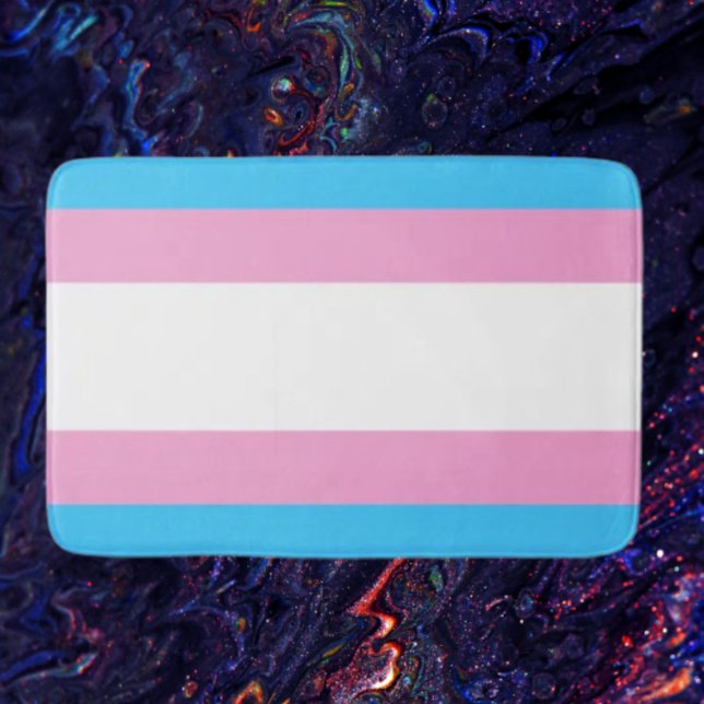 Tapis De Bain Trans Pride Bath Mat : Embrassez Chaque Couleur (Créateur téléchargé)