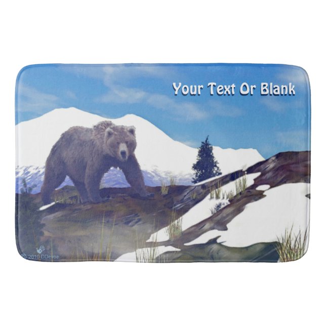 Tapis De Bain Treeline Grizzly (Devant)