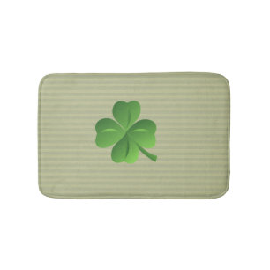 Tapis De Bain Trèfle irlandais chanceux chic et tendance