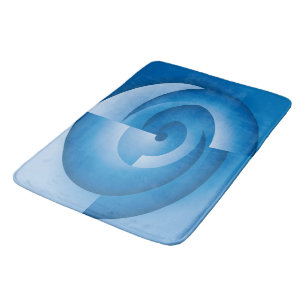 Tapis De Bain Triangles bleus tournant