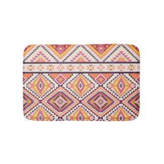 Tapis De Bain Tribal Aztec rayé Arrière - plan sans couture