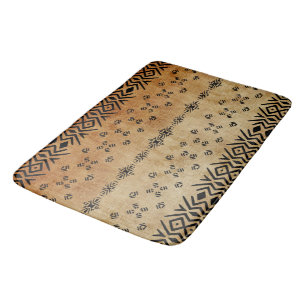 Tapis De Bain Tribal Brown beige  