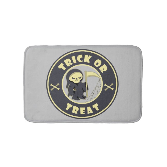 Tapis De Bain Trick ou traiter Halloween griffeur caractère (Devant)