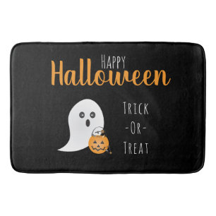 Tapis De Bain Trick Ou Traiter Happy Halloween Ghost Éffrayant