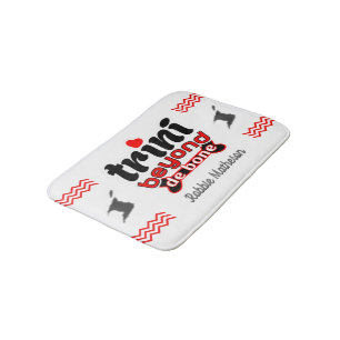 Tapis De Bain Trini Patriotique Beyond de Bone avec nom sur WHIT