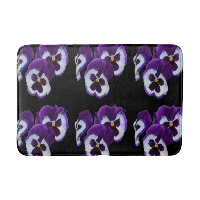 Tapis De Bain Trio de fleurs de sansy blanc pourpre : Natures Ha (Devant)