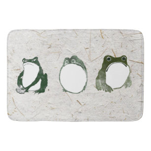 Tapis De Bain Trio de grenouilles japonaises grumeuses crapauds 