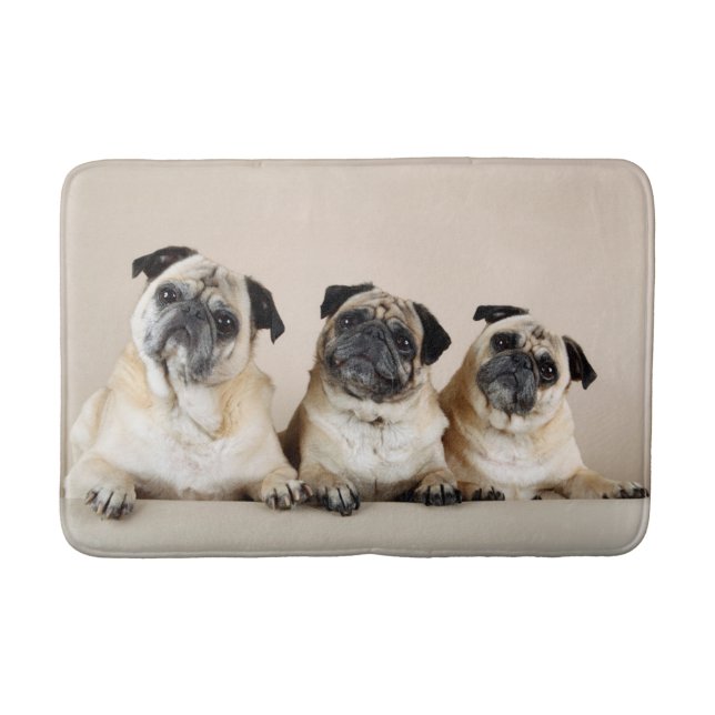 Tapis De Bain Trois Carlins De Ligne (Devant)