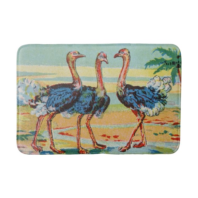 Tapis De Bain Trois Flamants roses (Devant)