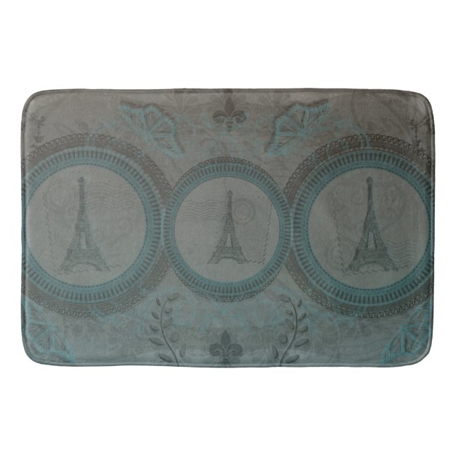 Tapis De Bain Trois Tours Eiffel Mat de bain (Devant)