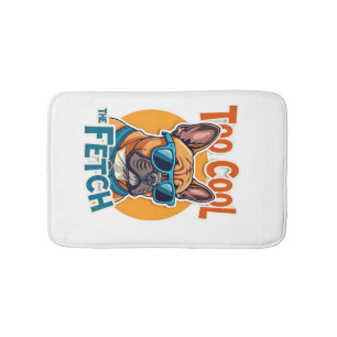 Tapis De Bain Trop Cool pour Fetch French Bulldog Lunettes de So