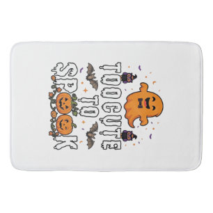 Tapis De Bain Trop mignon épouvantail Halloween Citrouilles fant