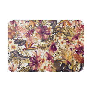 Tapis De Bain Tropiques dorés hawaïens Élégant Moderne Vintage