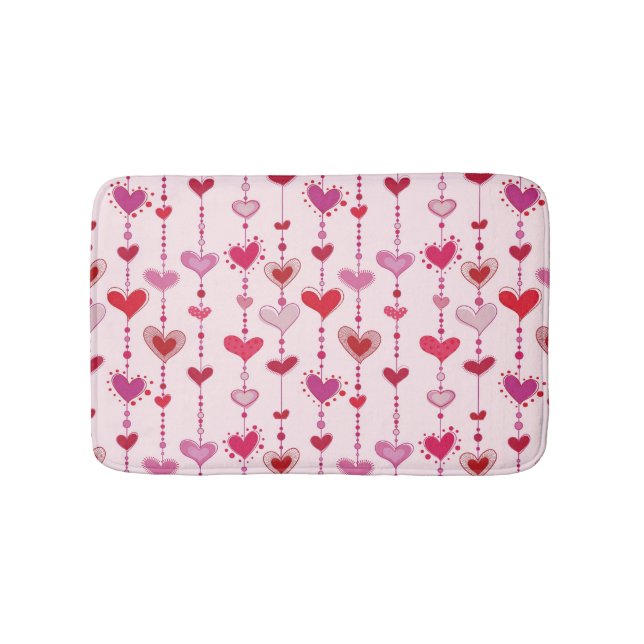 Tapis De Bain Tuiles de coeur (Devant)