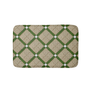 Tapis De Bain Tuiles diagonales concrètes en céramique
