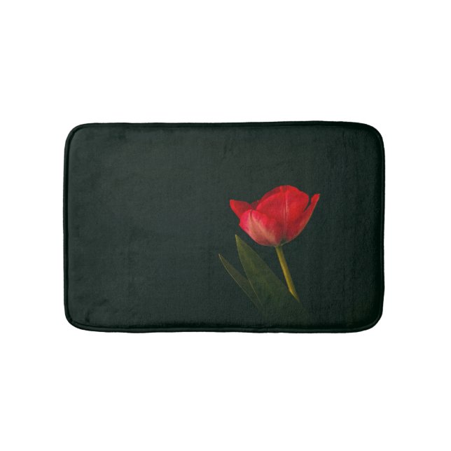 Tapis De Bain Tulipe rouge unique (Devant)