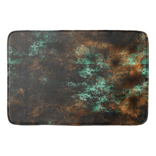 Tapis De Bain Turquoise Cooper Patina Metallic