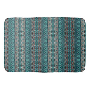 Tapis De Bain Turquoises bandes