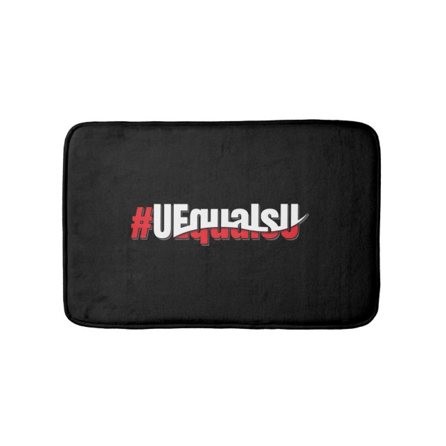 Tapis De Bain UEqualsU VIH Indétectable Art non transmettable (Devant)
