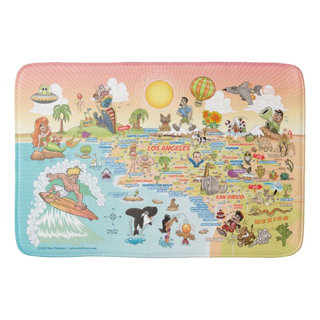 Tapis De Bain Ultimate Sunny California Bath Mat (Devant)