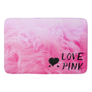 Tapis De Bain Ultime fourrure de faux rose chaud