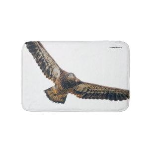 Tapis De Bain Un aigle à tête blanche étonnant fait un survol