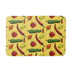 Tapis De Bain Un monde de poivrons poivrons Mat de bain