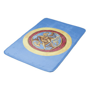 Tapis De Bain Un noeud sans fin avec des animaux