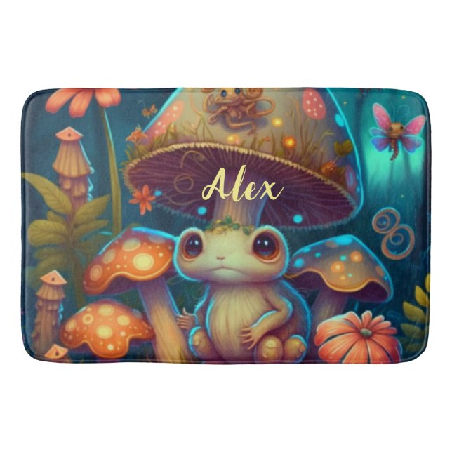 Tapis De Bain Une grenouille à champignons magiques (Devant)