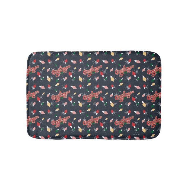Tapis De Bain Une histoire de Noël | Motif des lumières de Noël (Devant)